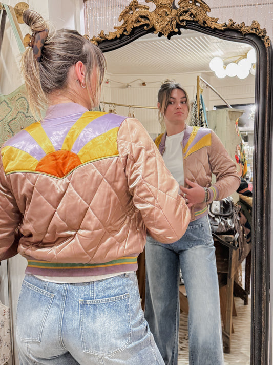 Class Rock Couture bomber jacket in Dusty Rose.