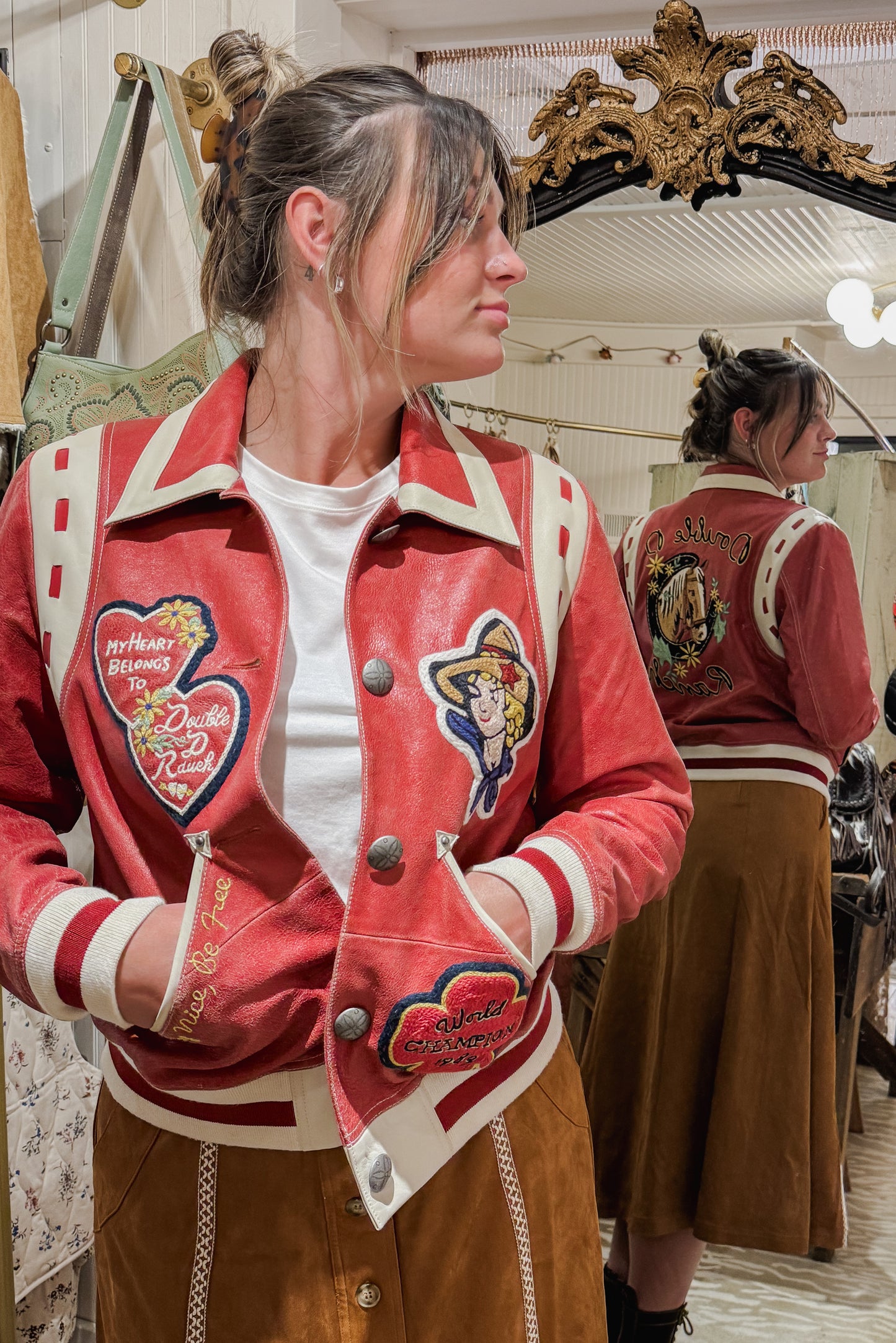Double D Ranch Donna’s Varsity Jacket.