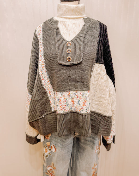 Chunky knit playful sweater.