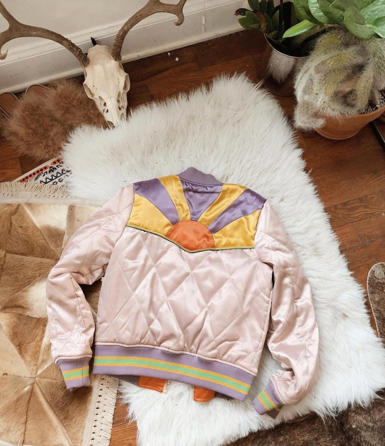 Class Rock Couture bomber jacket in Dusty Rose.