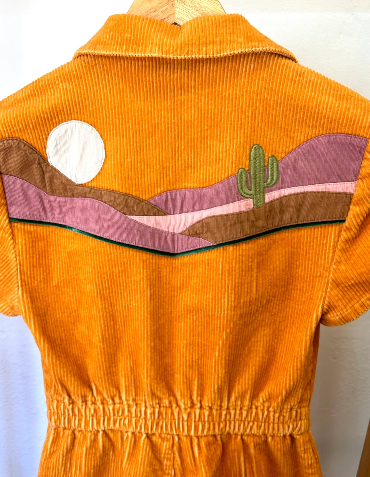 Classic Rock Couture desert patchwork jumpsuit.